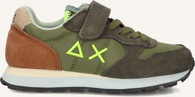 Sun68 Boys Tom Multicolor Sneakers - Jongens - Groen - Maat 32