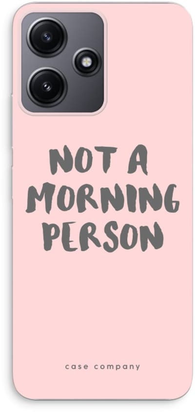 Case Company® - Hoesje geschikt voor Xiaomi Redmi 12 hoesje - Morning person - Soft Cover Telefoonhoesje - Bescherming aan alle Kanten en Schermrand
