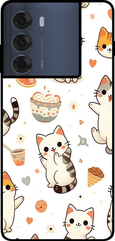 Smartphonica Telefoonhoesje Geschikt voor Motorola Moto G200 5G / Edge S30 met katten opdruk - TPU backcover case cat design geschikt voor Motorola Edge S30;Motorola Moto G200 5G