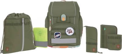 Lässig Schooltas School Set Boxy Unique Olive Groene