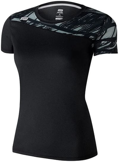 42k Running Nature T-shirt Met Korte Mouwen Zwart L Vrouw