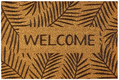 MD Entree - Deurmat - Kokosmat - Finesse - Leaves Welcome - 40 x 60 cm