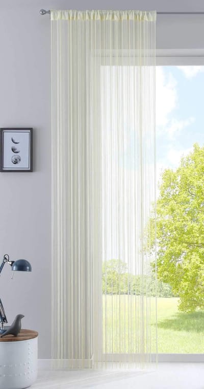 Unyqoos ® Draadgordijn in Luxe Crème met Plooiband voor Stijlvolle Ruimtedeling en Decoratie