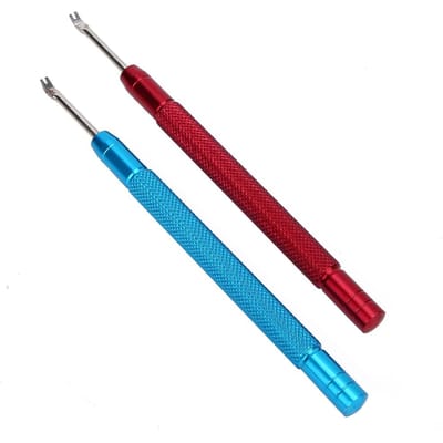 2 stuks Horlogewijzers Aandruk- en Verwijdergereedschap Horlogereparatie Accessoire (Rood Blauw) blue