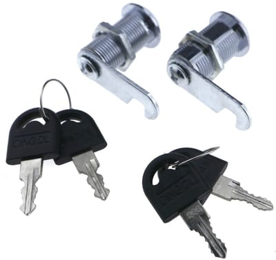 Dailygoods- Cam Lock - 2 Stuks - Met 4 Sleutels - Geschikt voor Kast/Deur - Duurzaam Zinklegering - Veilig Ontwerp - Kastslot