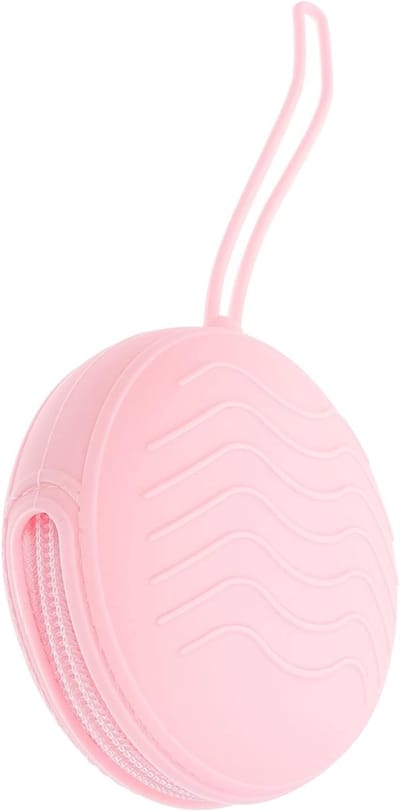 Opbergdoos Menstruatiecup - Hygiëne Houder - Draagbaar en Compact - Lichtgewicht Siliconen - 9x9x4 cm - Roze
