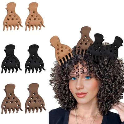 Haarvolume-clips voor krullend haar - Klauwclips voor meer volume en veerkrachtige krullen