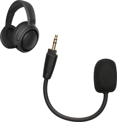 kwmobile microfoon voor gaming headset - geschikt voor Corsair HS35 / HS45 - 10 cm - In zwart