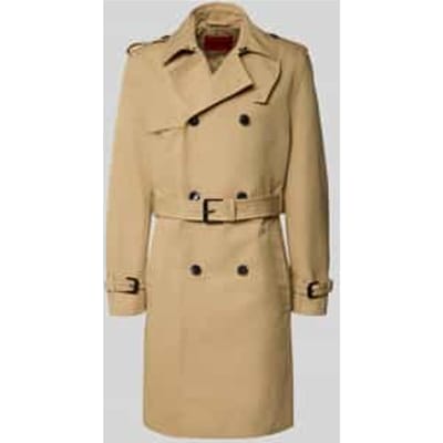 Regular fit trenchcoat van katoenmix model 'Maluks2631'