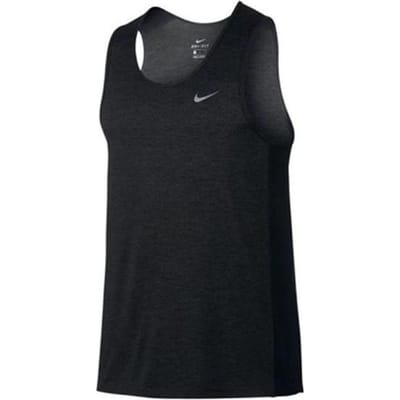 Débardeur de sport à col rond avec logo imprimé Nike pour homme Hauts Noir 834239-014 L black