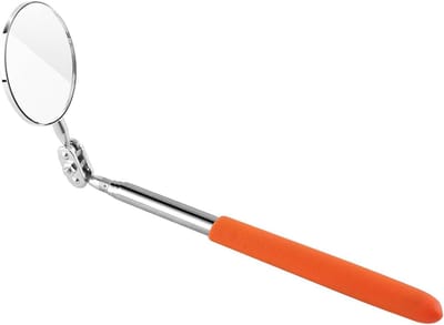 Allecto - Telescopische Inspectiespiegel - Auto Inspectie Gereedschap - Ronde Lens - 50 * 600 mm - Handgereedschap voor Onderhoud - Geschikt voor E...