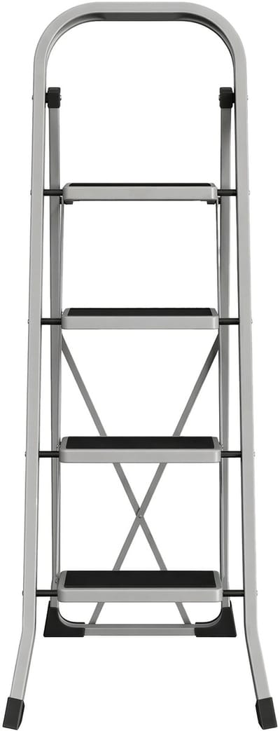SONGMICS - Ladder - Trapladder met 4 Treden - Opvouwbaar - Draagvermogen tot 150 kg