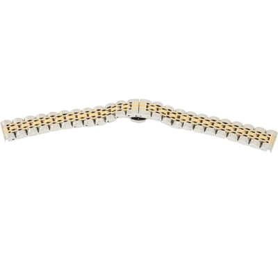 Bracelet de Montre de Rechange Professionnel Longueur Réglable Bracelet de Montre Pièces Accessoires Doré 16mm 0.63in white