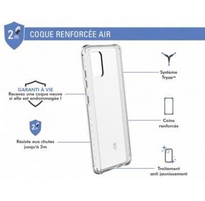 Force Case, Hoesje geschikt voor Samsung Galaxy A51 5G - AIR Versterkt, Transparant