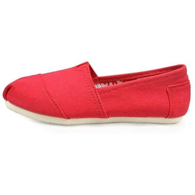 Unisex Klassieke Comfortabele Canvas Schoenen Lente en Zomer Hoge Kwaliteit Casual Ademende Platte Schoenen Heren Canvas Schoenen 44 rood