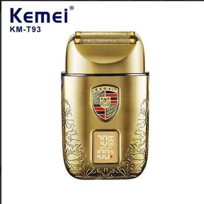 SHAVER Kemei KM-T93 Heren Scheren Machine LED Display Dubbele Folie Draadloze Olie Hoofd USB Professionele Elektrische Scheerapparaat Folie Mannelijke