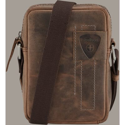 strellson schoudertas Richmond Clint Shoulderbag XSVZ Darkbrown donkerbruin