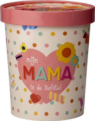Snoepemmer - Mijn mama is de liefste - 12x14cm