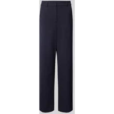 Straight leg stoffen broek met riemlussen