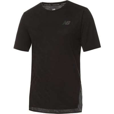 New Balance Q Speed Jacquard Heren Zwart T-Shirt