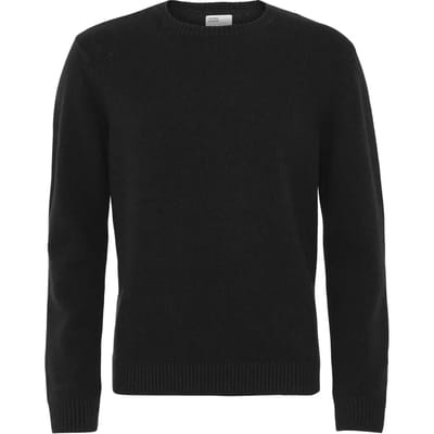 Wollen trui met ronde hals Colorful Standard Classic Merino deep black