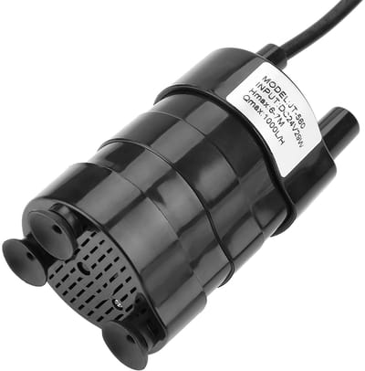 Jhubersproducts - Waterpomp - Mini Dompelpomp - Ultrastille Watercirculatie - Zwart - Hoge Hydraulische Hoofd - Temperatuur -20℃-90℃ - Geschikt voor T