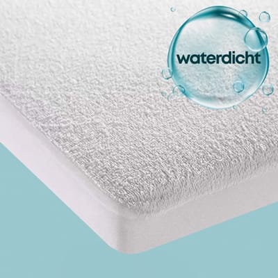 Zavelo Waterdichte Matrasbeschermer Topper Hoeslaken Badstof - Lits-jumeaux (180x220 cm) - Waterdichte Matras Beschermer - Beschermer voor Incontinentie - Rondom Elastiek