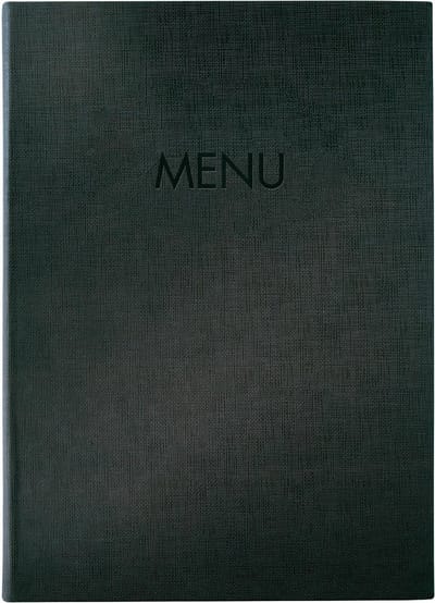 Sigel menukaart map - A4 - grijs - voor 8 bladen - SI-SM206