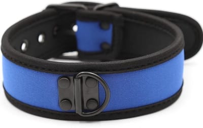 Banoch - Lindo Collar Azul Neoprene - halsband blauw neopreen - puppy play