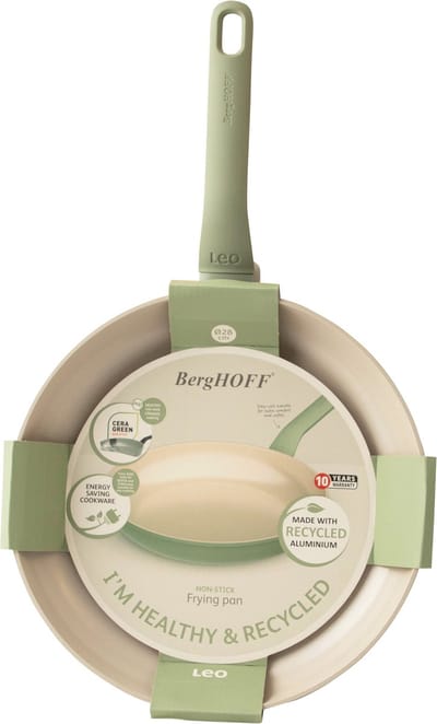 LEO Braadpan antikleef Balance Sage - Ø 28cm - Groen - PFAS-vrij