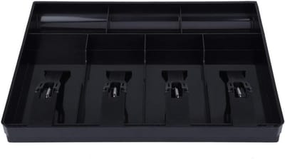 Removable Kassalade voor Kassasysteem - Vervangbare Geldlade met 7 Compartimenten en Plastic Clips voor Betalingen en Kassabeheer