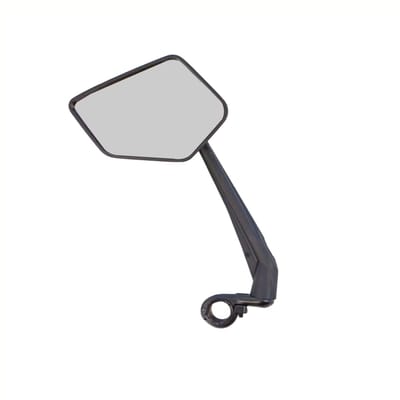 Falkx Linker fietsspiegel - acryl glas - 14x8.5 cm - verstelbare arm 21 cm