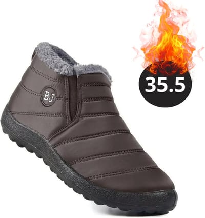 Nivard Snowboots - Sneeuwschoenen - Sneeuwboots - Dames - Wintersport - Ski - Skischoenen - Khaki - 35.5 - Laag