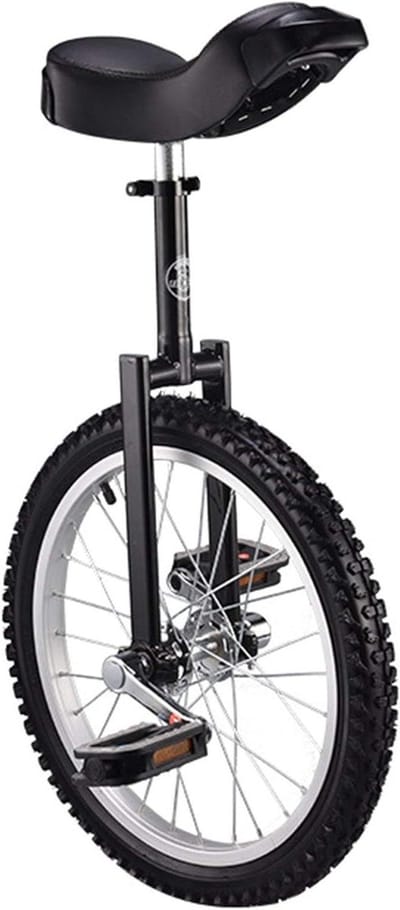 Eenwieler - Loopfiets - Buitensport - Antislip bergbanden - 18 inch - Zwart