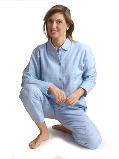 Lunatex flanel dames pyjama - Winter Coloured