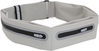 Sportieve Heupband - Waterdichte Compacte Fitness Heupriem met Meerdere Vakjes en Reflecterende Strips voor Wandelen en Fietsen, Ideaal voor Actieve Buitenactiviteiten