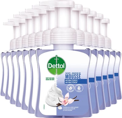 Dettol Handzeep Zachte Mousse - Orchidee & Vanille - 250ml x12