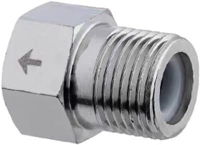 Koperen terugslagklep 1/2 inch, roestvrijstalen eenrichtingsklep voor sanitair, geschikt voor toilet en douche, voorkomt terugstroming van water