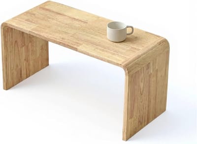 Houten bijzettafel - Banktafel laptopstandaard - Woonkamer meubel - Massief hout ontwerp - N.v.t. - Rustiek