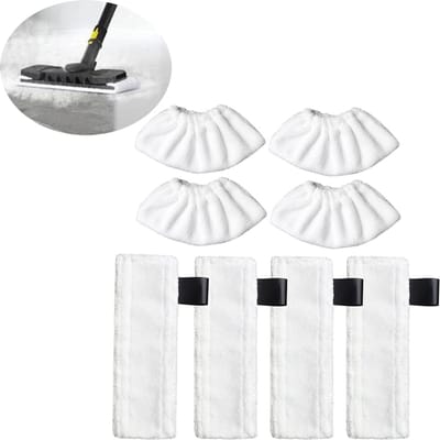 8 stuks - Stoomdoek - Stoompolijstdoek - Geschikt voor stoomreinigers - Microvezeldoeken geschikt - Geschikt voor Karcher Easyfix SC1, SC2, SC3, SC4, SC5 - Stoomreinigeraccessoires - Stoomreiniger Pads Doeken - Navulling