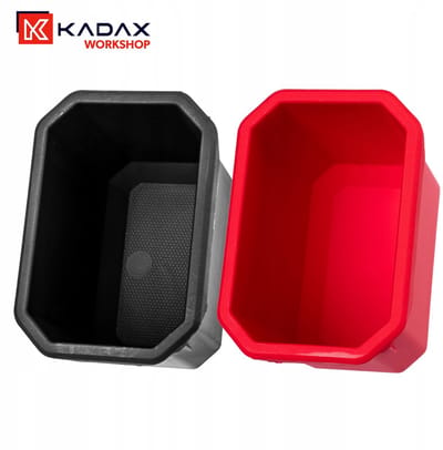KADAX Reservoir voor het opbergen van gereedschap, opbergdozen van PP-kunststof, nagelbordbekers in verschillende maten, bekers voor spijkers en schroeven (set van 6 - 11 x 7,5 cm)