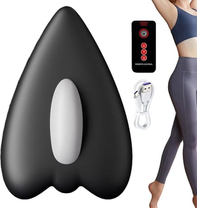 KZQ Draagbare bekkenbodemtrainer - Verwarmde slimme bekkenbodemtrainer - 4 instelbare niveaus - Unisex - Geschikt voor fitness thuis, persoonlijke verzorging en postpartumtraining - Zwart