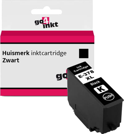 Go4inkt compatible met Epson 378XL bk inkt cartridge zwart