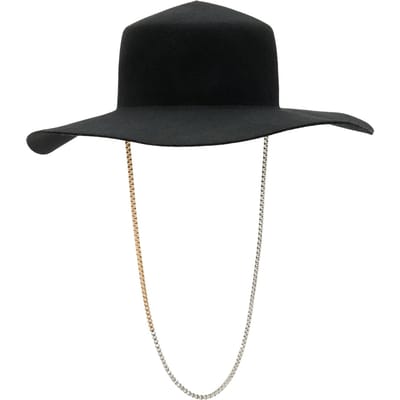 AllSaints Mila Boxchain Bolero Black Maat: OS | Hoeden Outlet | Dames | Zwart