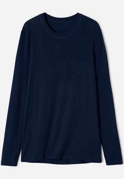 Damart - T-shirt met lange mouwen Thermolactyl Sensitive - Heren - Blauw - S