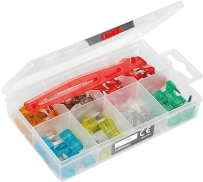 Micro zekeringen set – 80 stuks – 12/32V | Inhoud: 10 x 5A 10 x 7,5A 20 x 10A 10 x 15A 10 x 20A 10 x 25A 10 x 30A | Met zekeringtrekker