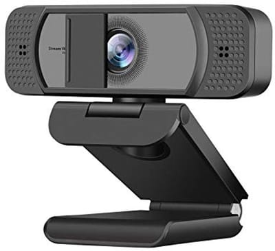 HD 1080p Streaming Webcam met Privacycover voor Desktop | Stereomicrofoon & Groothoekweergave