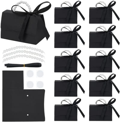 Dailygoods- Geschenkdozen Set van 16 - Decoratieve Dozen - Bruiloftscadeaus - Traktatiedozen - Doe-het-zelf - 98 × 55 mm - Cadeauverpakking