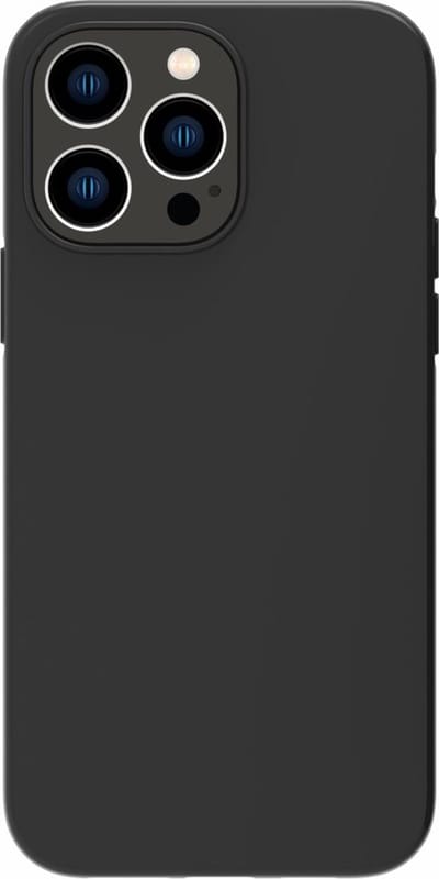 Peachy Matte Black TPU hoesje geschikt voor iPhone 14 Pro - zwart