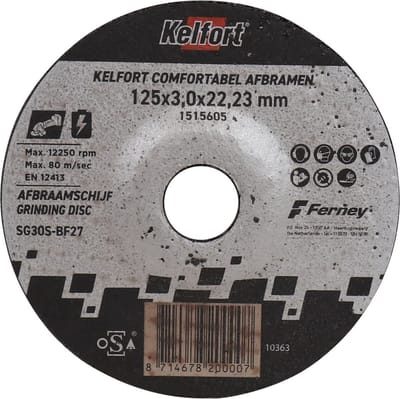 Afbraamschijf accu 125x3.0x22.2